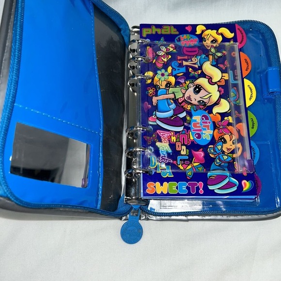 Vintage Lisa Frank Iridescent Rare Butterfly Hologram Planner W/ Tags & Stickers - Picture 8 of 12